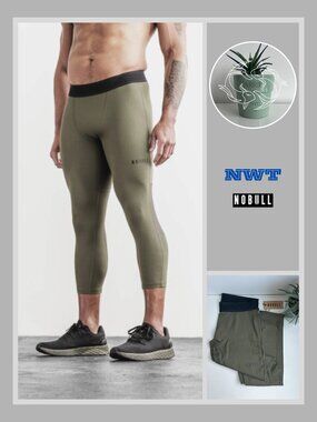 Nobull - Men's 3/4 Compression Tight - Olive Green (M)